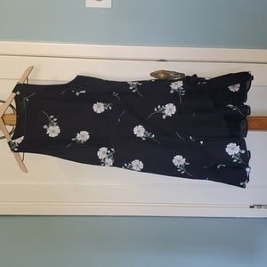 Banana Republic Linen Blend Ruffle Dress